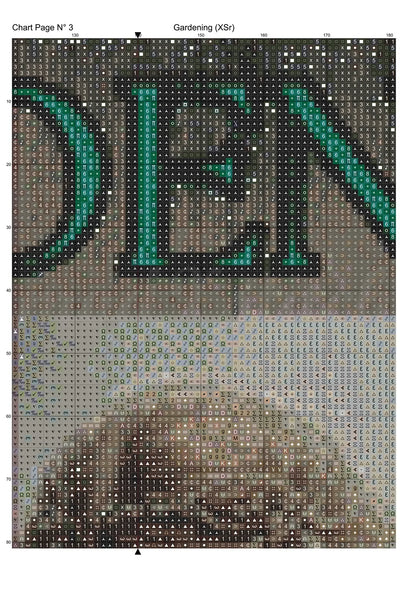 Gardening cross stitch pattern A unique design to modXstitch, expertly created by Sam.