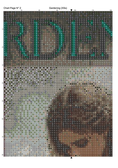 Gardening cross stitch pattern A unique design to modXstitch, expertly created by Sam.