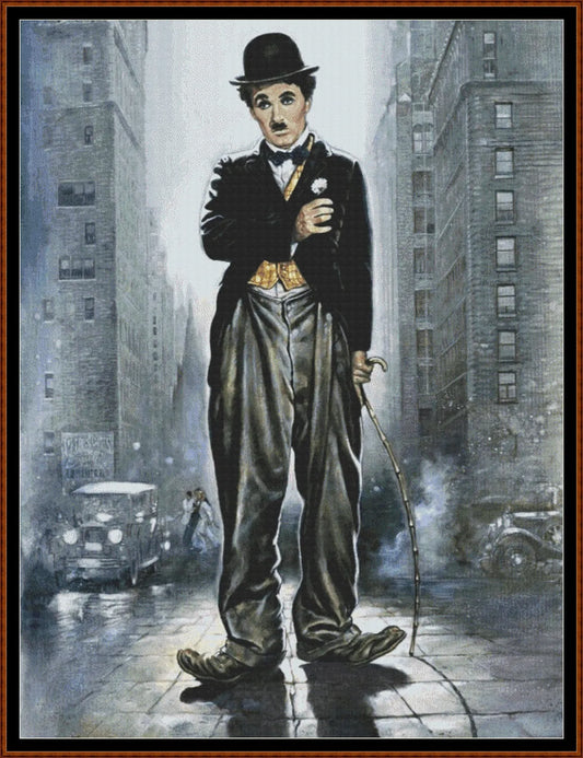 Charlie Chaplin patterns are expertly created by Sam