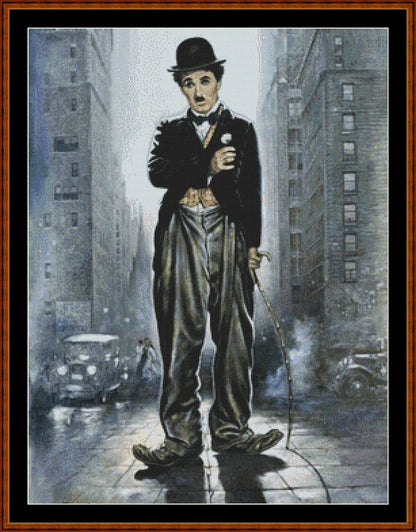 Charlie Chaplin patterns are expertly created by Sam