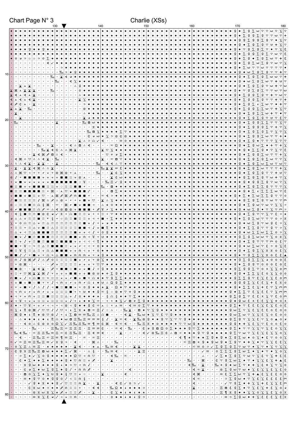 Charlie Chaplin patterns are expertly created by Sam
