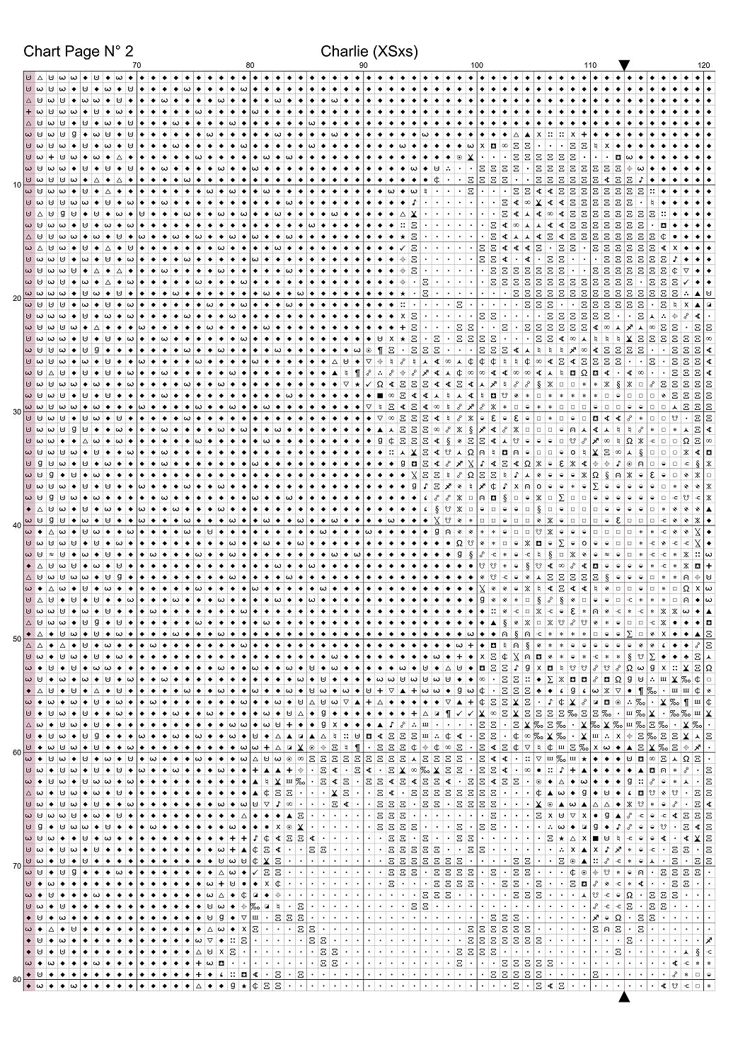 Charlie Chaplin patterns are expertly created by Sam