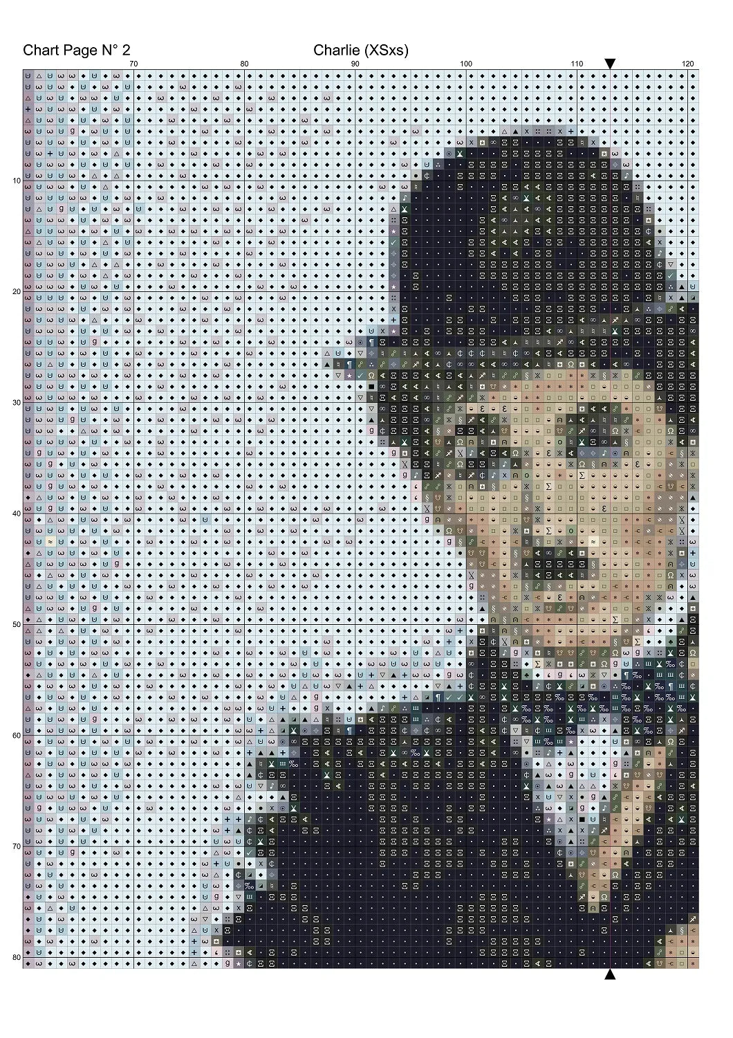 Charlie Chaplin patterns are expertly created by Sam