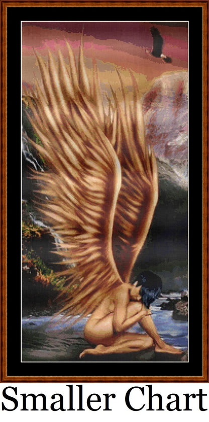Golden Angel patterns are expertly created from art by 1632224 under Public Domain CC0 license Golden Angel is a fantasy angel pattern that comes as a full coverage pattern with no back-stitching. Additionally, Golden Angel is available in 2 different design sizes - cross stitch small & regular Each sale includes both B&W and colour charts