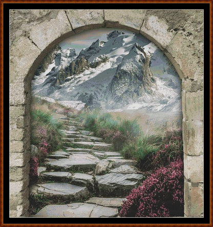 Archway to... 3 pattern s expertly created from art by vborodinova under Public Domain CC0 license