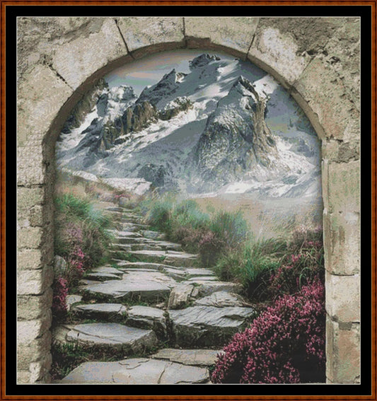 Archway to... 3 pattern s expertly created from art by vborodinova under Public Domain CC0 license