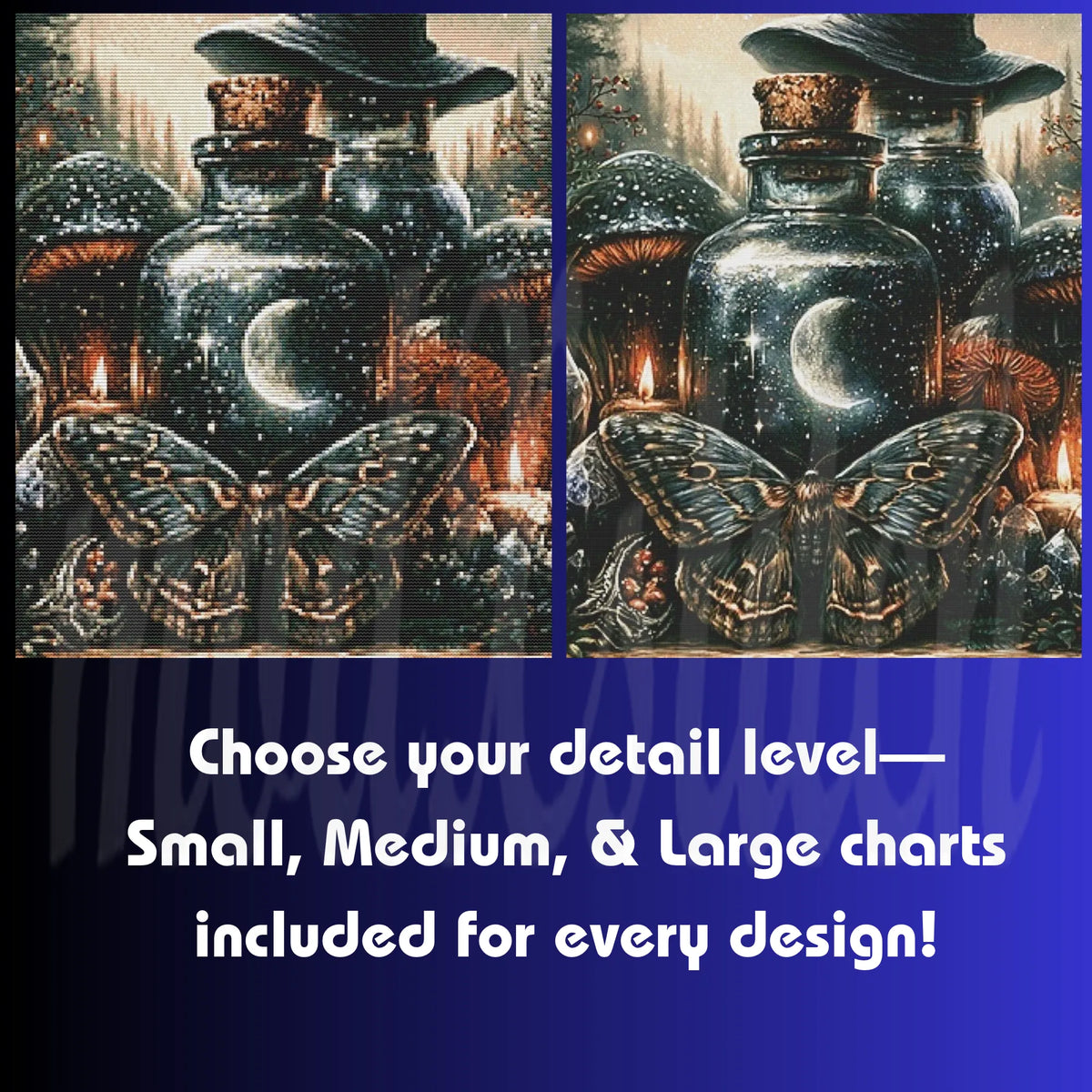 The Witch's Shelf: Complete Premium Digital Art Mega-Bundle (All 5 Elements) Cross Stitch Pattern PDFs