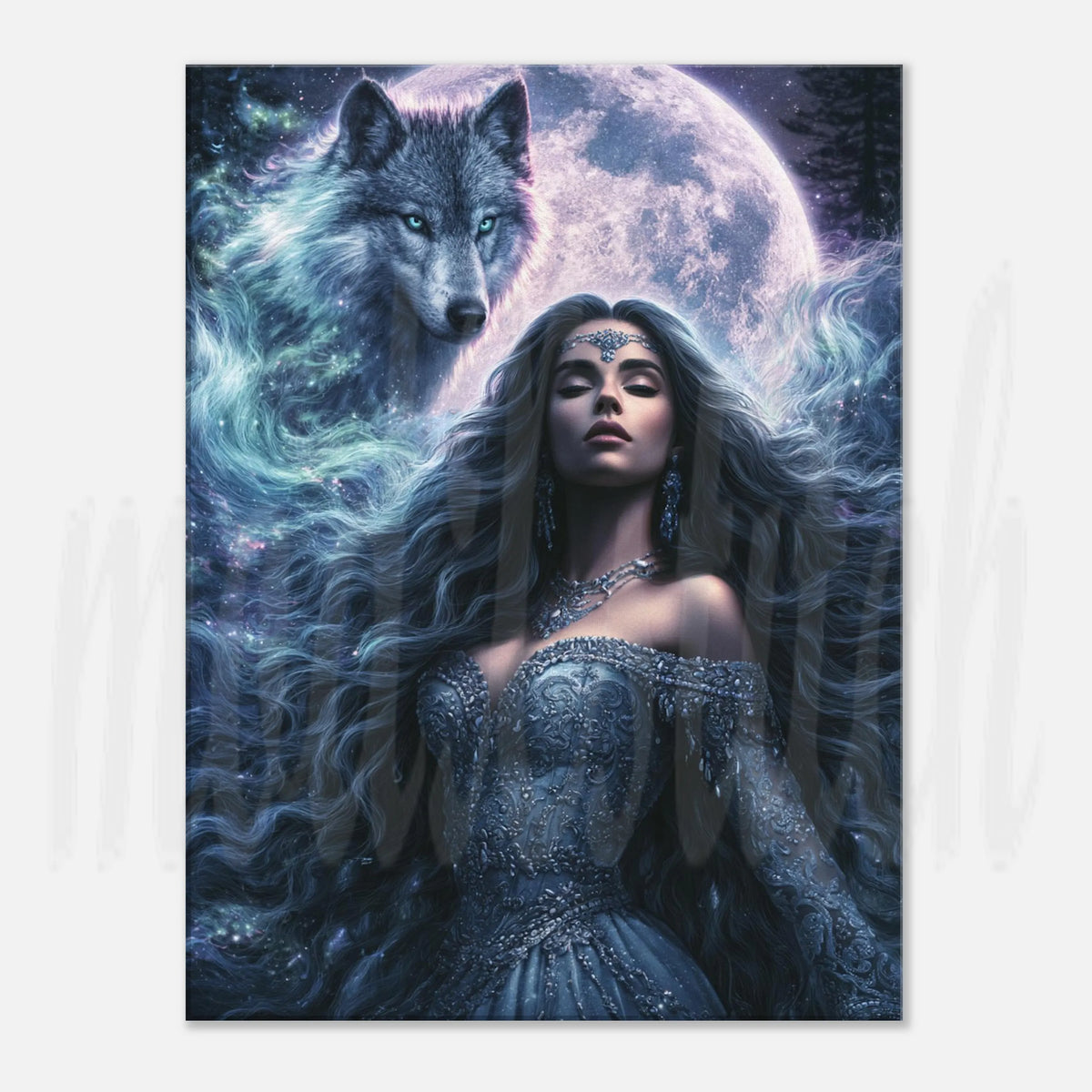 Spirit Guide - Wolf  - Canvas  Wall Art
