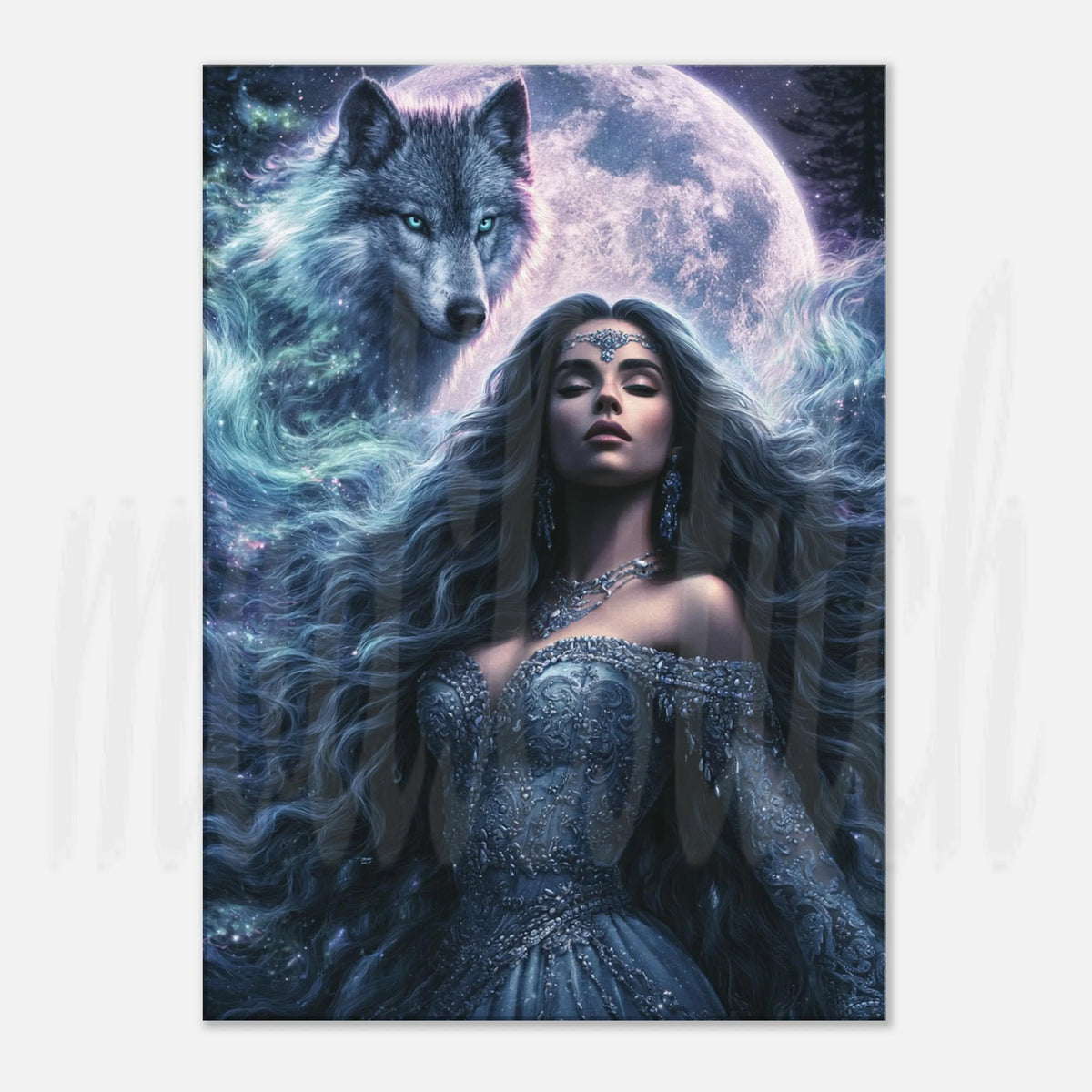 Spirit Guide - Wolf  - Canvas  Wall Art