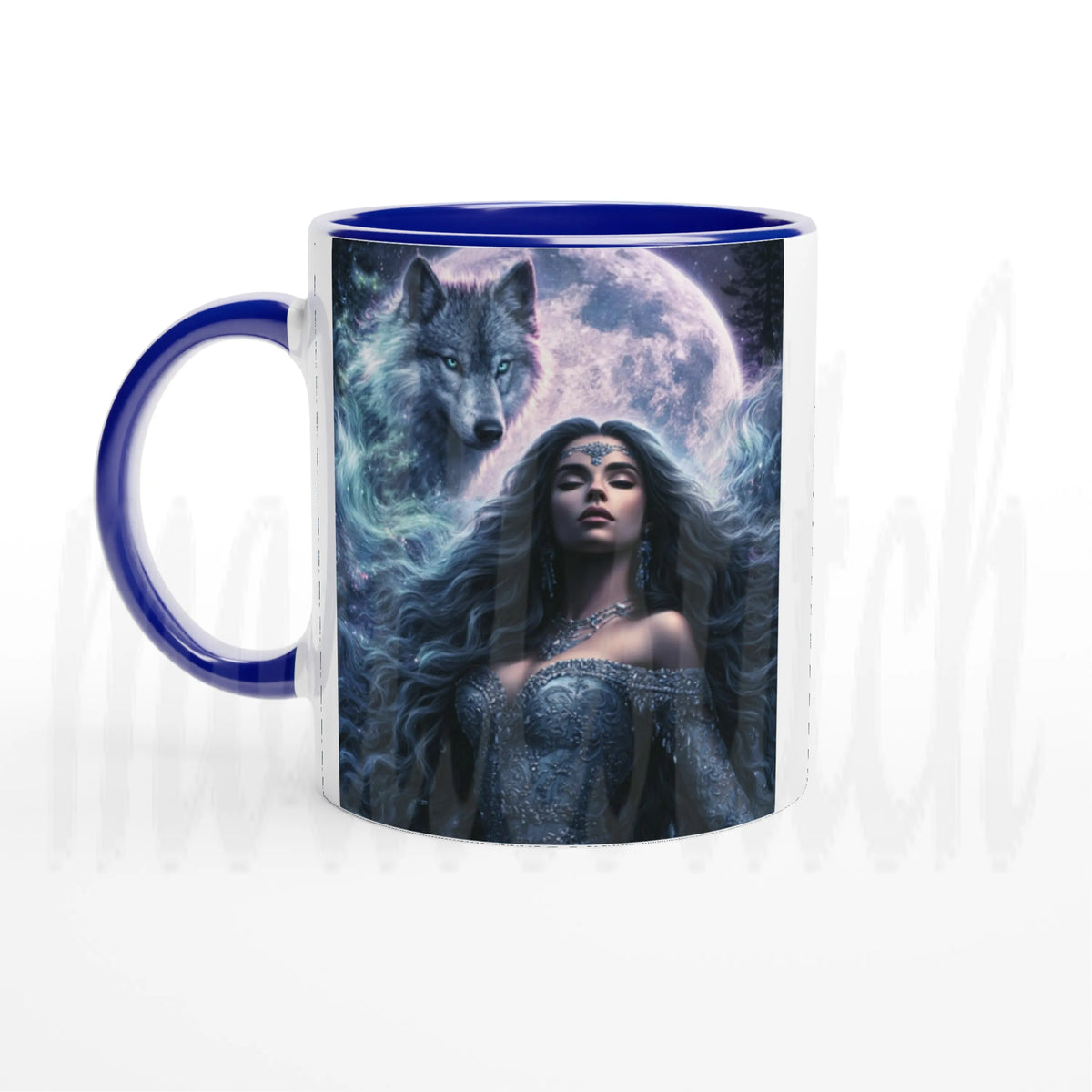 Spirit Guide ~ Wolf - 11 oz accent ceramic mug