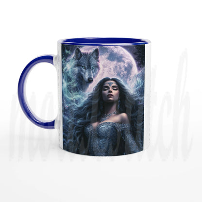 Spirit Guide ~ Wolf - 11 oz accent ceramic mug