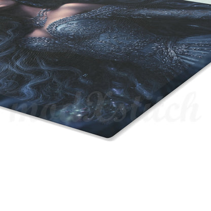 Spirit Guide - Wolf - Tempered Glass Cutting Board