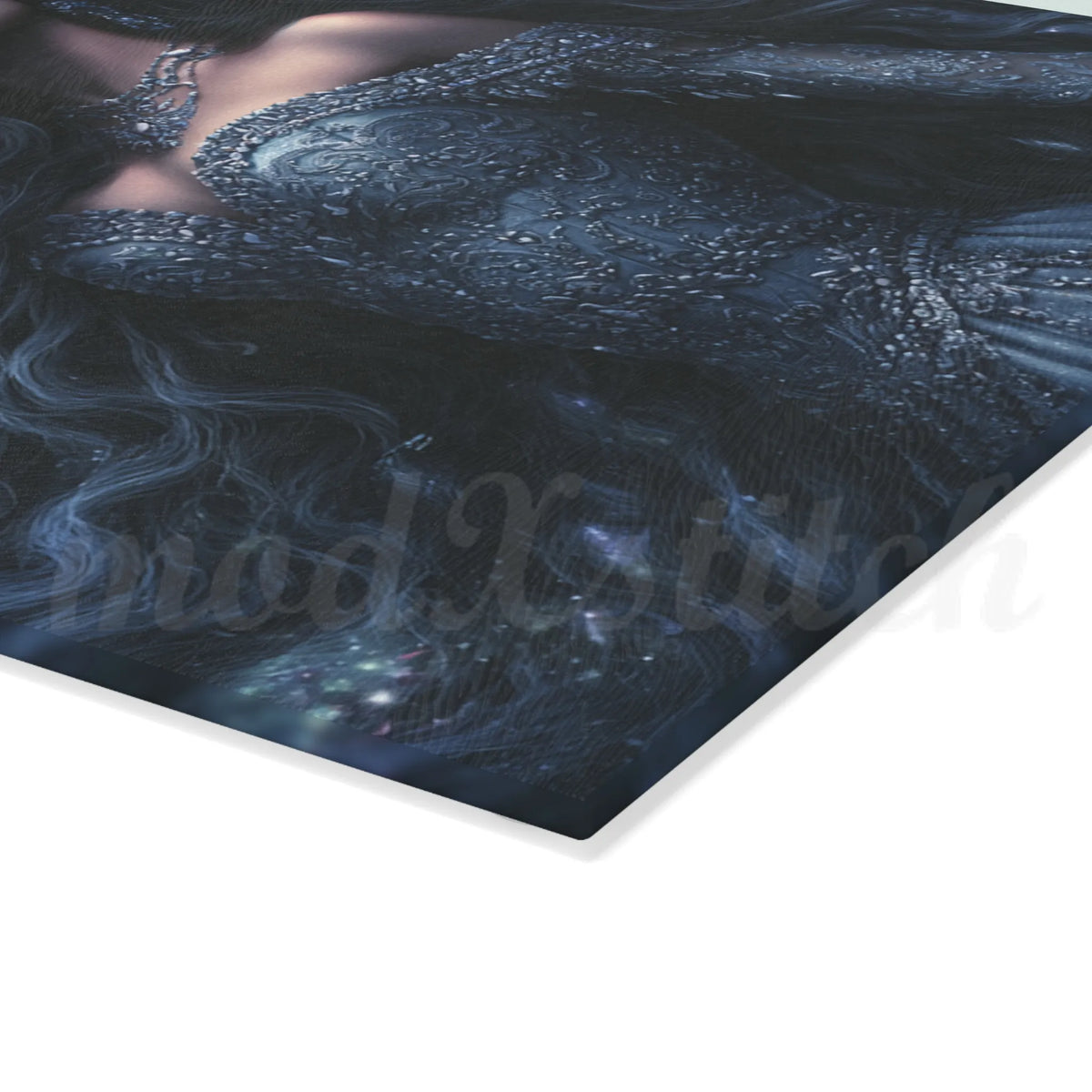 Spirit Guide - Wolf - Tempered Glass Cutting Board