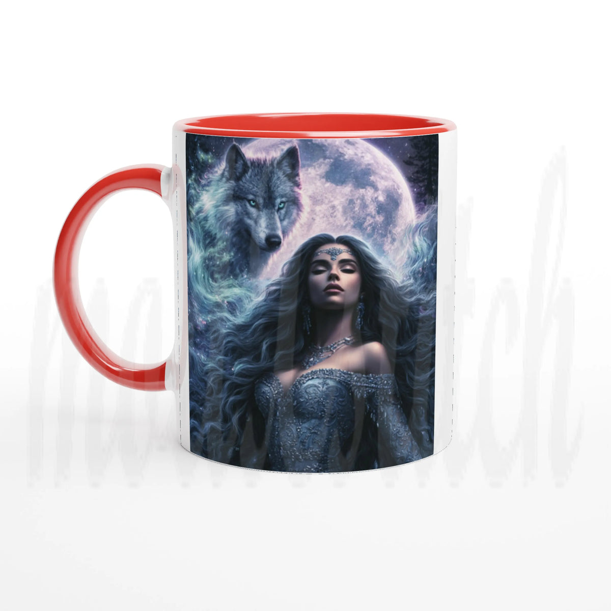Spirit Guide ~ Wolf - 11 oz accent ceramic mug