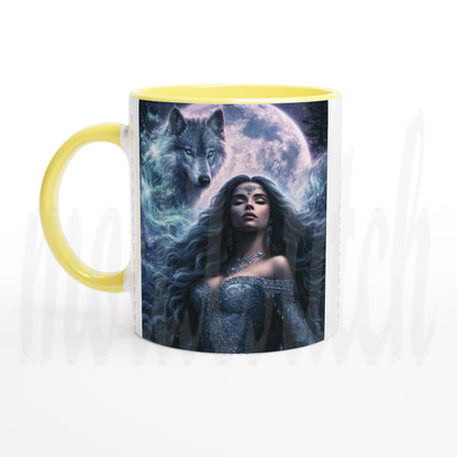 Spirit Guide ~ Wolf - 11 oz accent ceramic mug