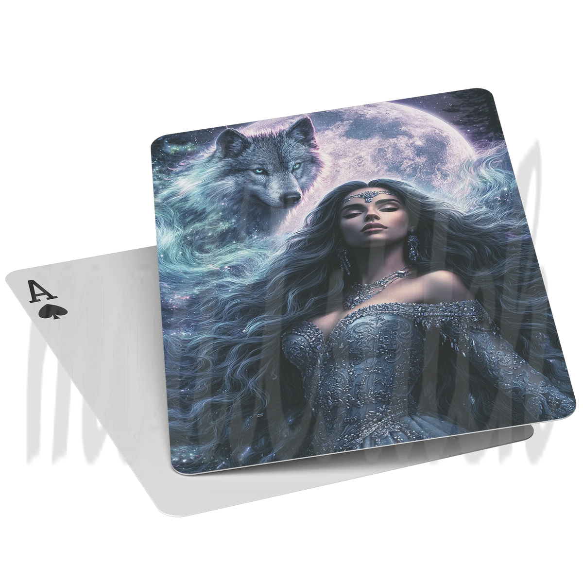 Spirit Guide - Wolf - Deck of 54 Playing Cards