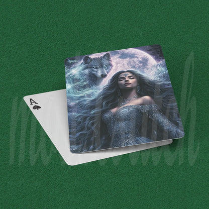 Spirit Guide - Wolf - Deck of 54 Playing Cards