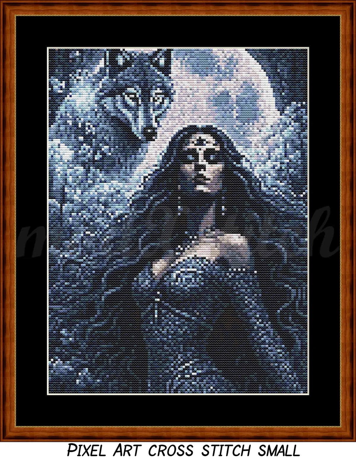 Spirit Guide - Wolf (Pixel Art) Cross Stitch Pattern PDF Bundle