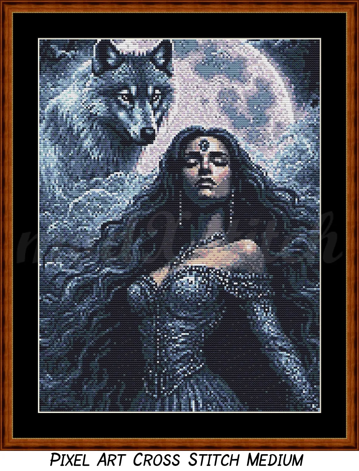 Spirit Guide - Wolf (Pixel Art) Cross Stitch Pattern PDF Bundle