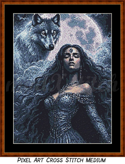 Spirit Guide - Wolf (Pixel Art) Cross Stitch Pattern PDF Bundle