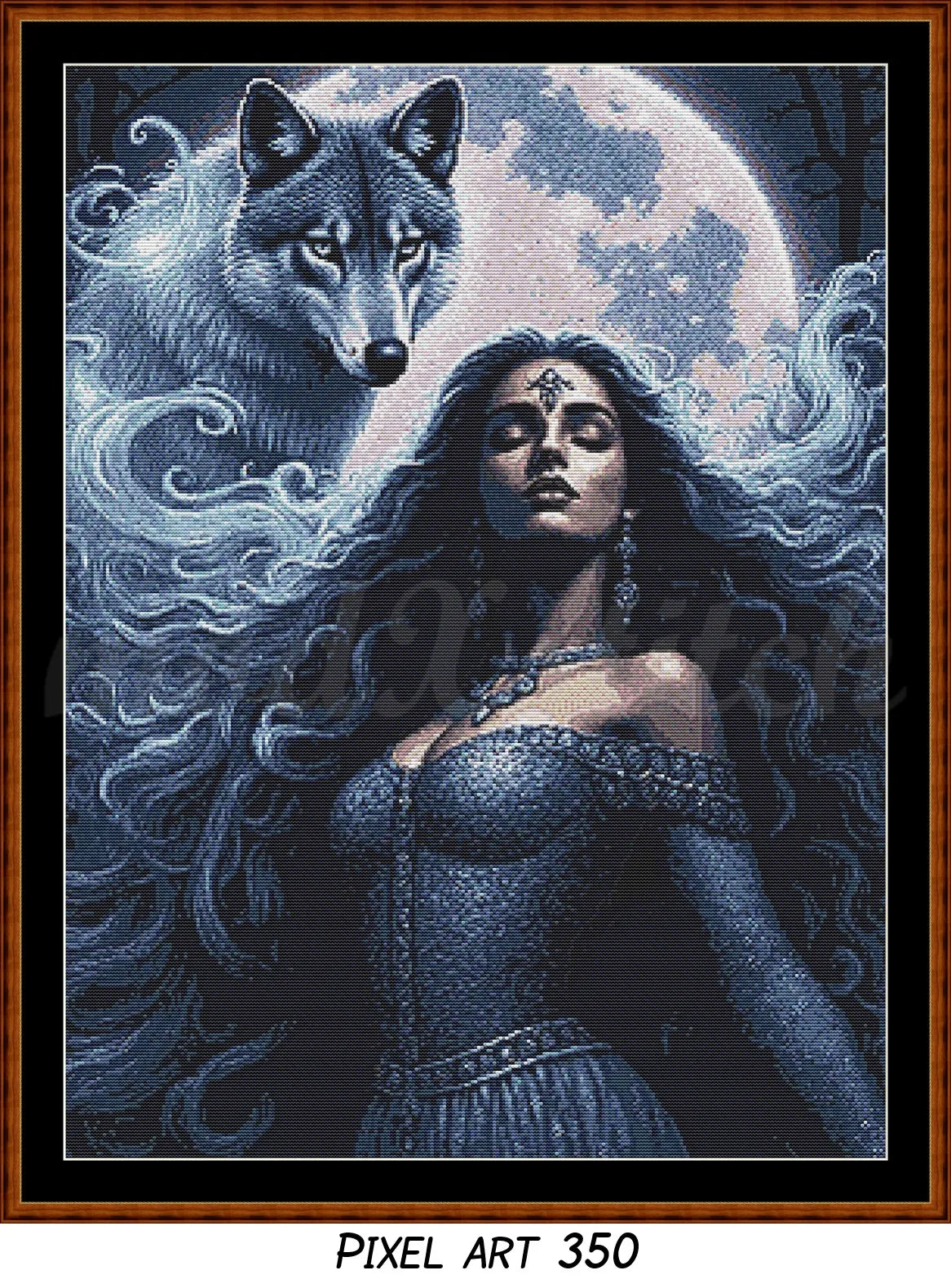 Spirit Guide - Wolf (Pixel Art) Cross Stitch Pattern PDF Bundle
