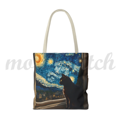 Starry Night Cat - Tote Bag