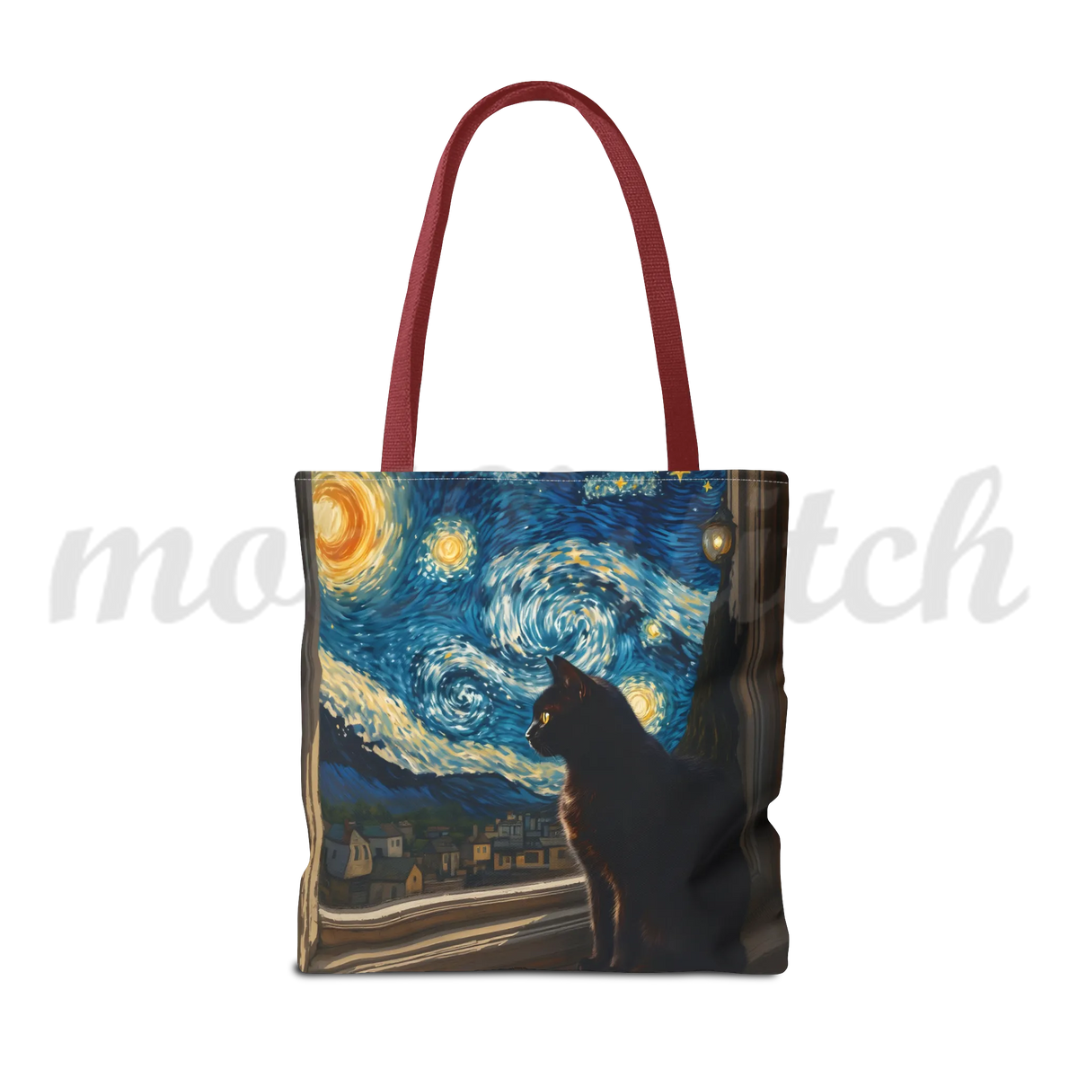 Starry Night Cat - Tote Bag