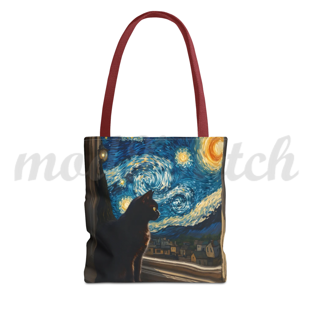 Starry Night Cat - Tote Bag