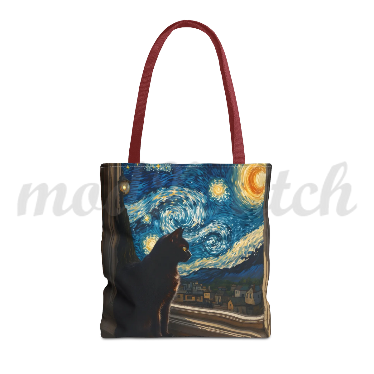 Starry Night Cat - Tote Bag
