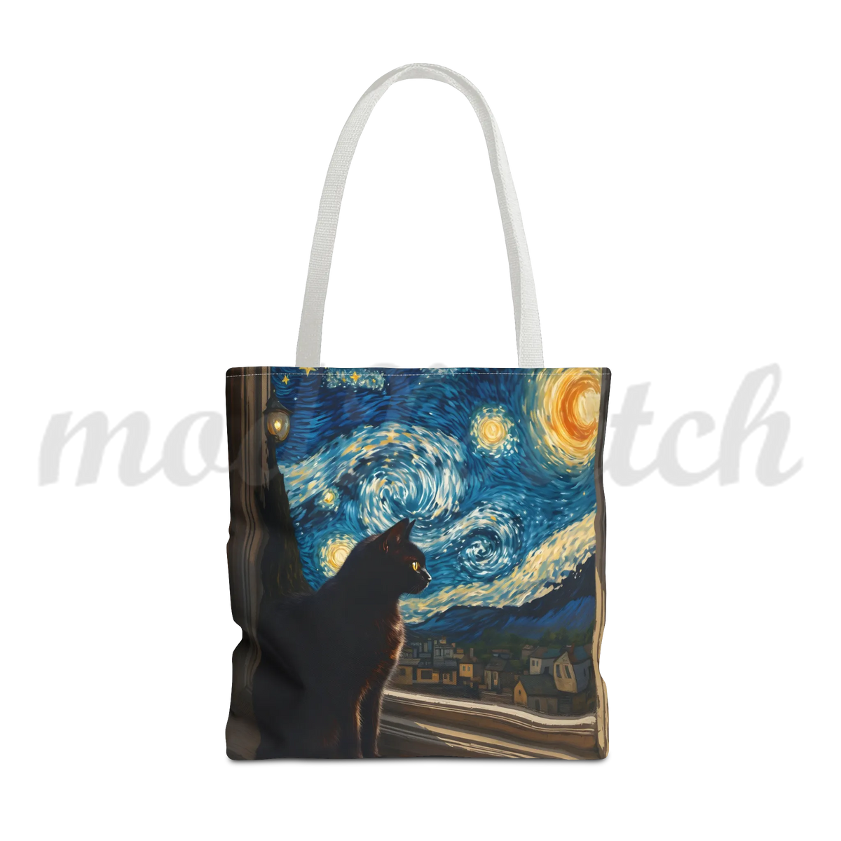 Starry Night Cat - Tote Bag