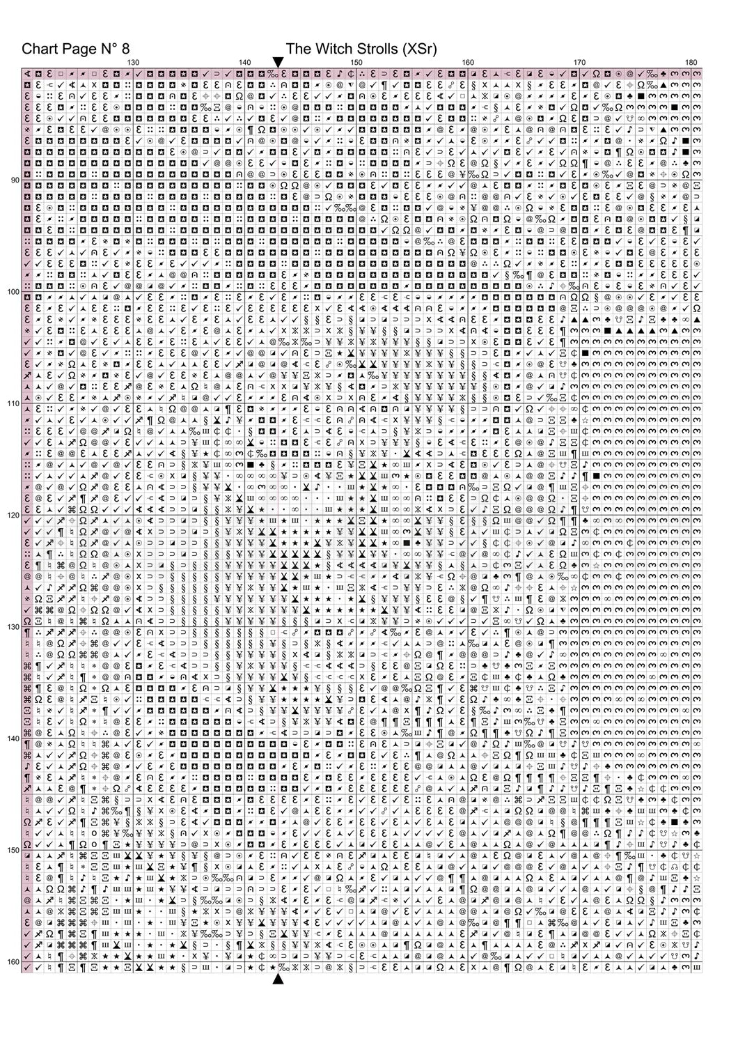 The Witch Strolls Cross Stitch Pattern PDF