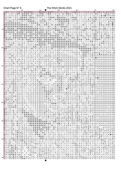 The Witch Strolls Cross Stitch Pattern PDF