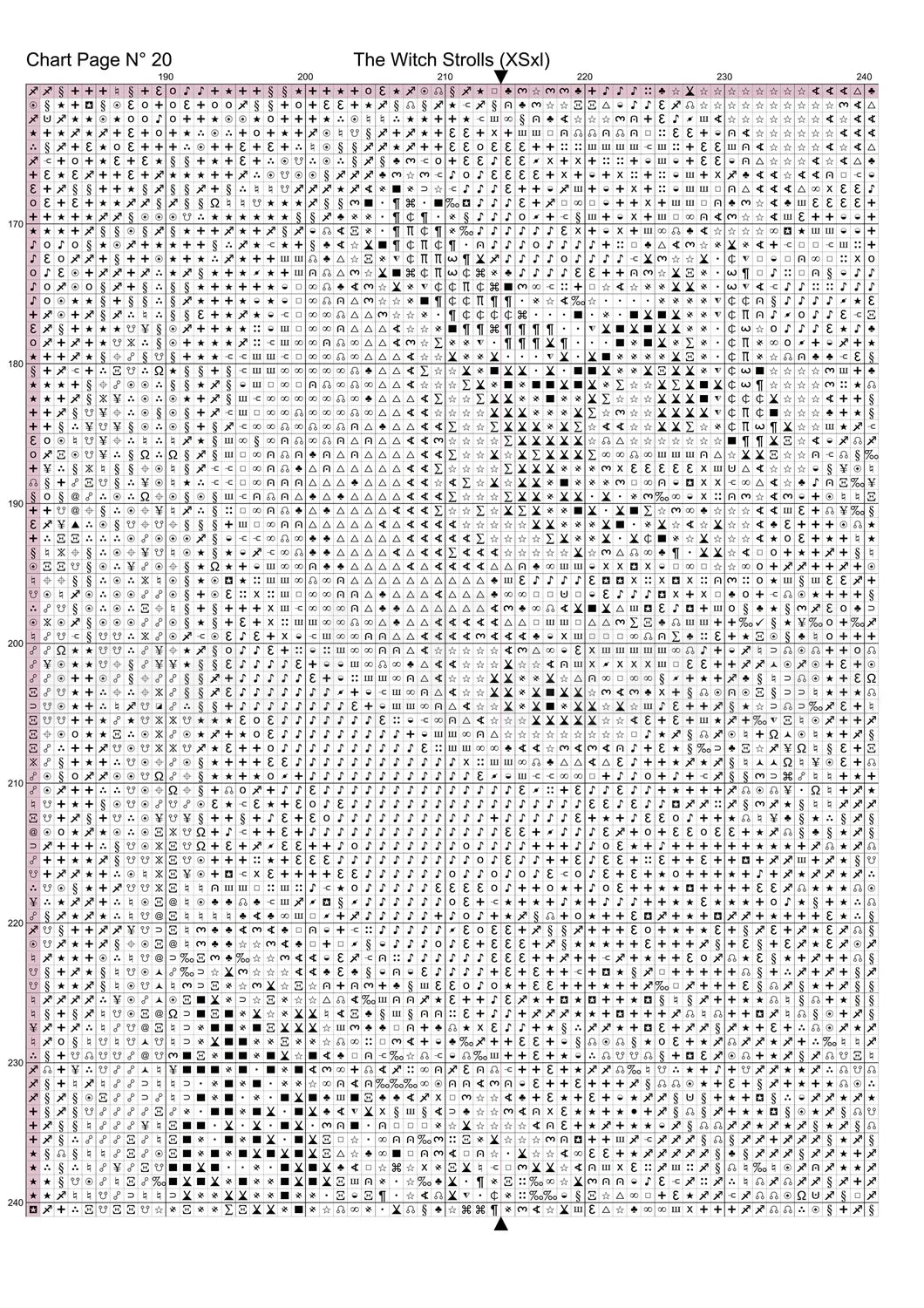 The Witch Strolls Cross Stitch Pattern PDF