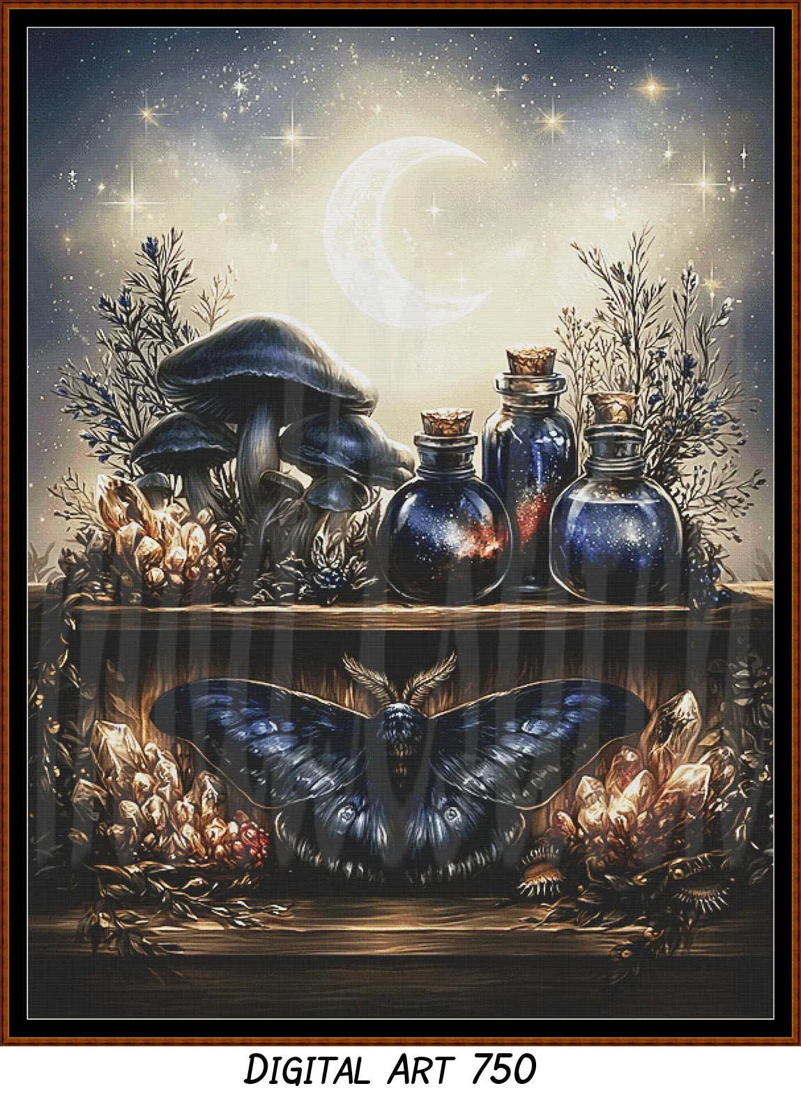 Witch's Shelf - Air (Digital Art) Cross Stitch Pattern PDF Bundle