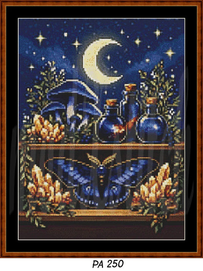 Witch's Shelf - Air Cross Stitch Pattern | Modern Illustrative Series (150/250/350 Size Bundle)
