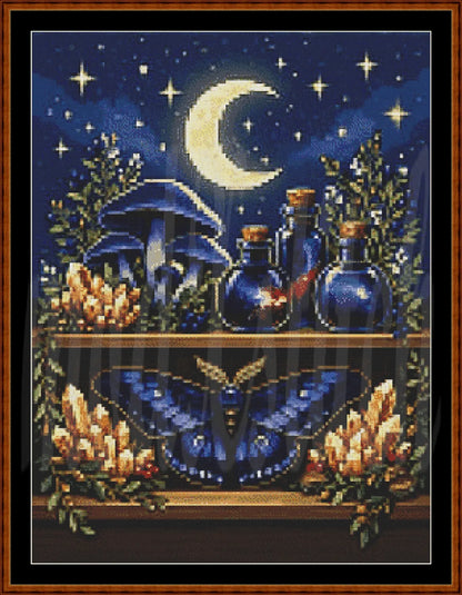 The Witch's Shelf: Complete Modern Illustrative Mega-Bundle (All 5 Elements) Cross Stitch Pattern PDFs
