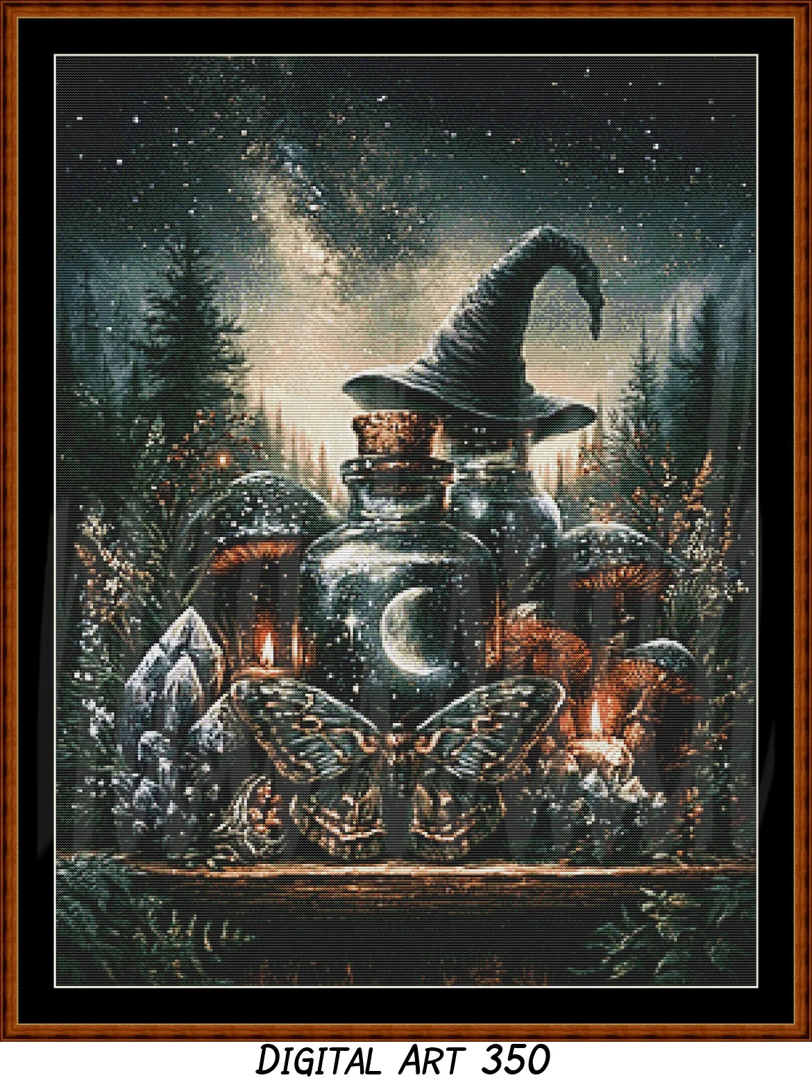 Witch's Shelf - Earth (Digital Art) Cross Stitch Pattern PDF Bundle