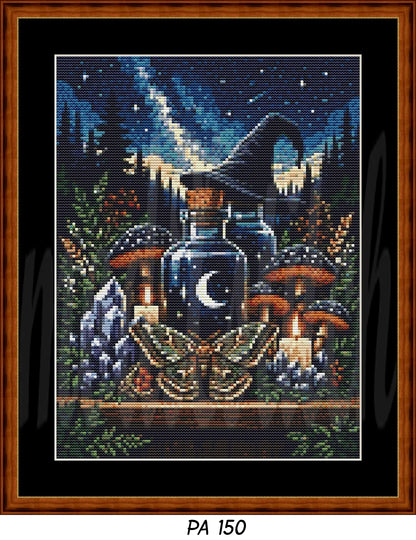 Witch's Shelf - Earth Cross Stitch Pattern | Modern Illustrative Series (150/250/350 Size Bundle)