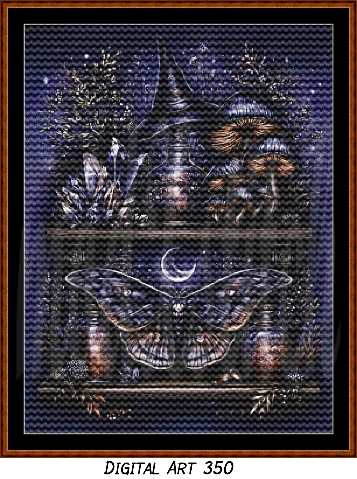 Witch's Shelf - Spirit (Digital Art) Cross Stitch Pattern PDF Bundle