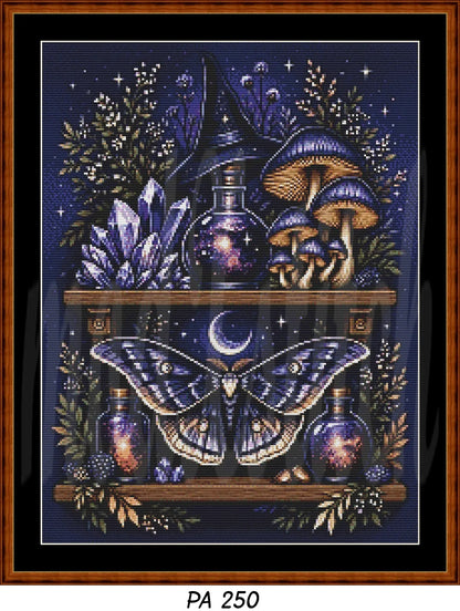 Witch's Shelf - Spirit Cross Stitch Pattern | Modern Illustrative Series (150/250/350 Size Bundle)