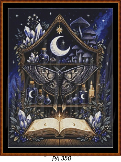 Witch's Shelf - Water Cross Stitch Pattern | Modern Illustrative Series (150/250/350 Size Bundle)