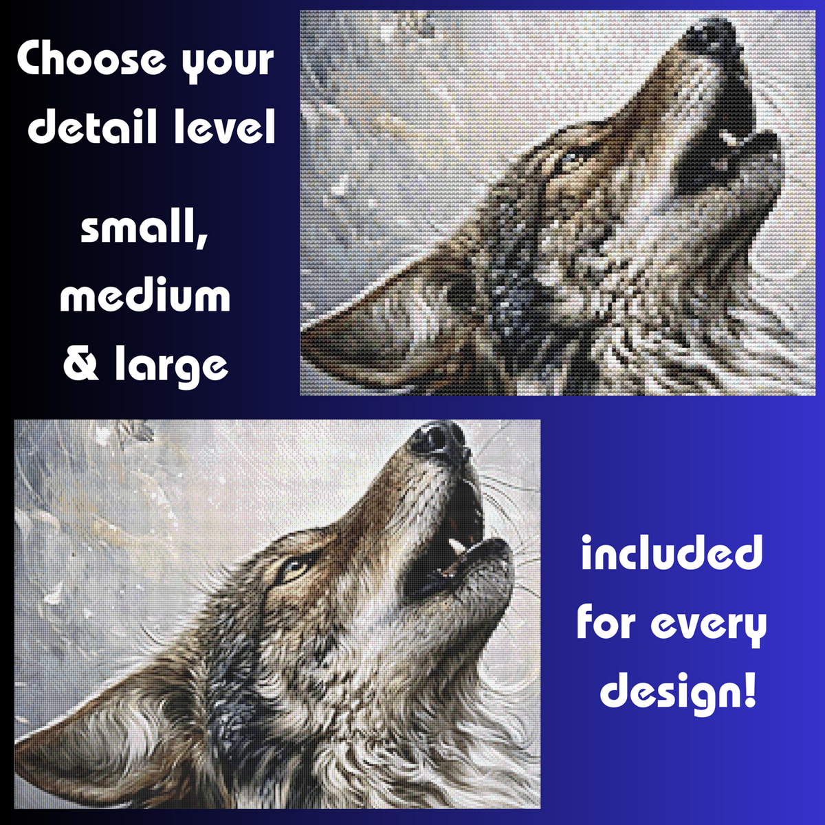 The Seasonal Wolves Complete Premium Digital Art Mega-Bundle (All 4 Seasons) Cross Stitch Pattern PDFs