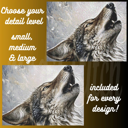 The Seasonal Wolves: Complete Full-Coverage Fine Art Mega-Bundle (All 4 Seasons) Cross Stitch Pattern PDFs