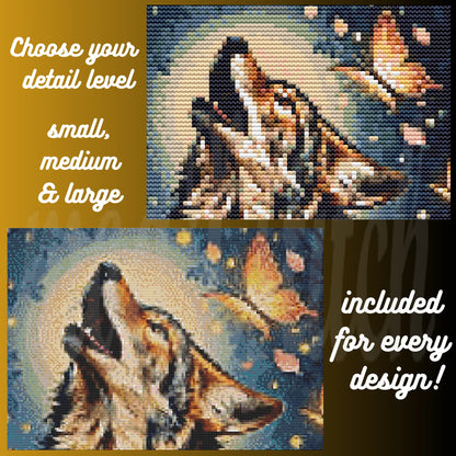 The Wolf Seasons: Complete Modern Illustrative Mega-Bundle (All 4 Seasons) Cross Stitch Pattern PDFs