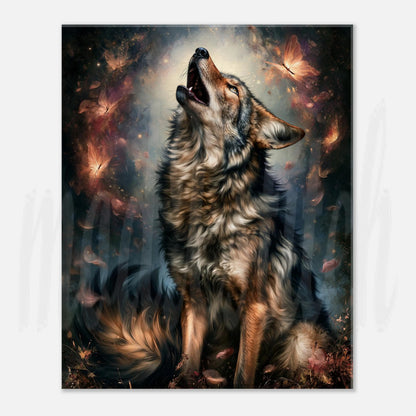 Wolf of Autumn - Canvas  Wall Art