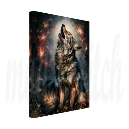 Wolf of Autumn - Canvas  Wall Art