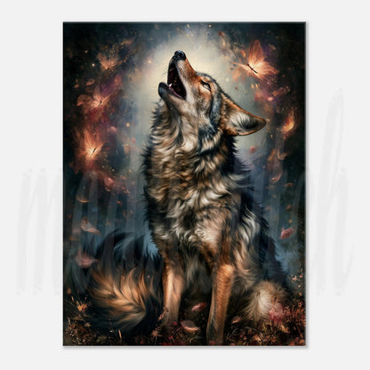Wolf of Autumn - Canvas  Wall Art