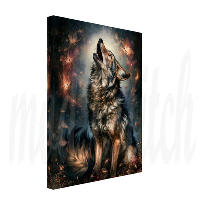 Wolf of Autumn - Canvas  Wall Art