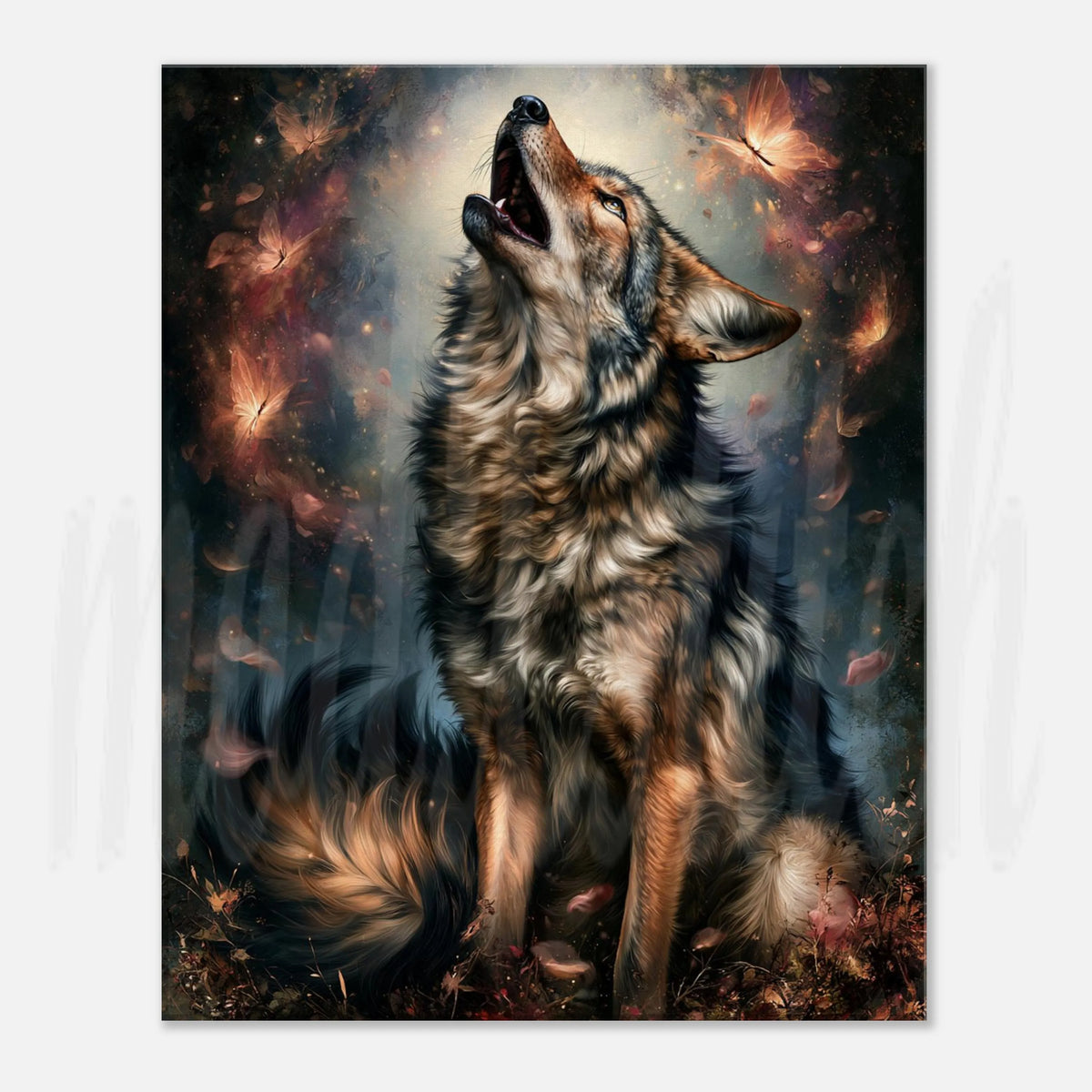 Wolf of Autumn - Canvas  Wall Art