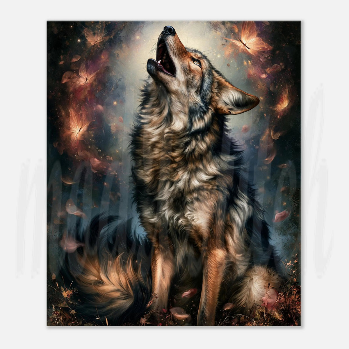 Wolf of Autumn - Canvas  Wall Art
